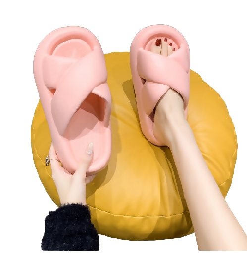 Comfy Soft Cloud Slippers - Pink