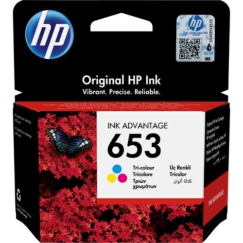 HP 653 Tri-color Original Ink Advantage Cartridge - 3YM74AE