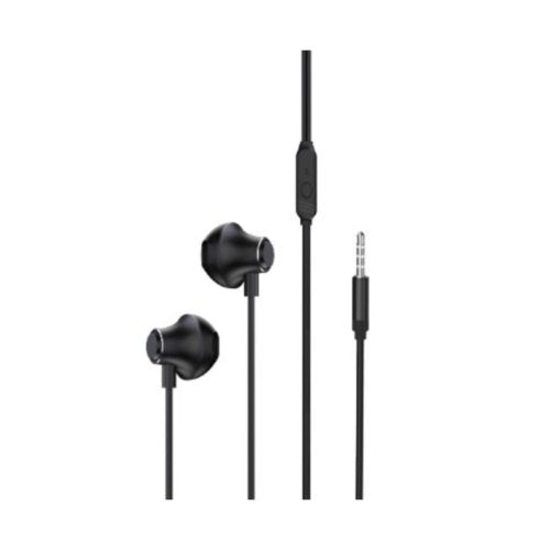 سماعات أذن سلكية ستريو معدنية من سلسلة Platinum BLEND مقاس 3.5 ملم - أسود